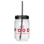 Fiesta Mason Jar Tumbler - 22 Oz. - Black Fiesta Mason Jar Tumbler - 22 Oz. - Black