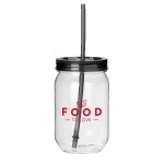 Fiesta Mason Jar Tumbler - 22 Oz. - Black Screen Print Fiesta Mason Jar Tumbler - 22 Oz. - Black Screen Print