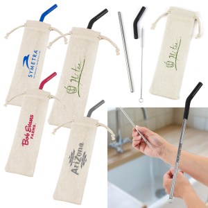 Reusable Stainless Steel Straw Set 1 Reusable Stainless Steel Straw Set 1
