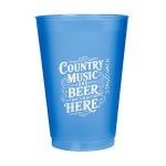 12oz Frost Flex Stadium Cup - Blue Screen Print 12oz Frost Flex Stadium Cup - Blue Screen Print
