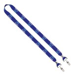 IMPORT Rush 3/4" Dye-Sublimated 2-Ended Lanyard with Dual Silver Crimp & Split-Ring 6 IMPORT Rush 3/4" Dye-Sublimated 2-Ended Lanyard with Dual Silver Crimp & Split-Ring 6