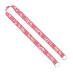 IMPORT Rush 1" Dye-Sublimated 2-Ended Lanyard with Dual Sewn Silver Metal Crimp & Split-Ring 1 IMPORT Rush 1" Dye-Sublimated 2-Ended Lanyard with Dual Sewn Silver Metal Crimp & Split-Ring 1