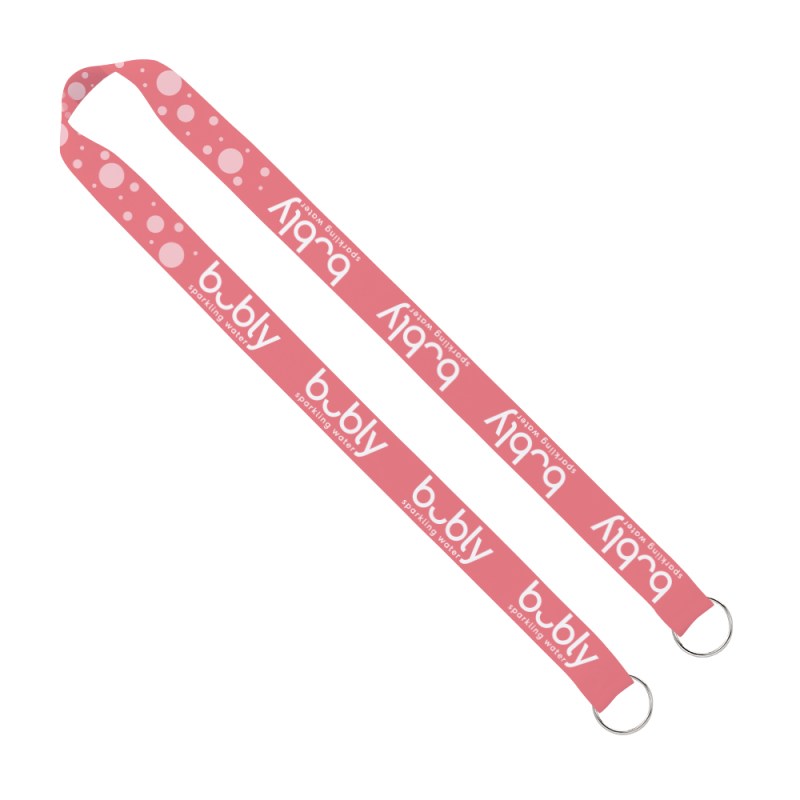 IMPORT Rush 1" Dye-Sublimated 2-Ended Lanyard with Dual Sewn Silver Metal Crimp & Split-Ring 1 IMPORT Rush 1" Dye-Sublimated 2-Ended Lanyard with Dual Sewn Silver Metal Crimp & Split-Ring 1