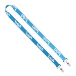 IMPORT Rush 3/4" Dye-Sublimated Double-Ended Lanyard with Dual Sewn Silver Metal Split-Ring 6 IMPORT Rush 3/4" Dye-Sublimated Double-Ended Lanyard with Dual Sewn Silver Metal Split-Ring 6