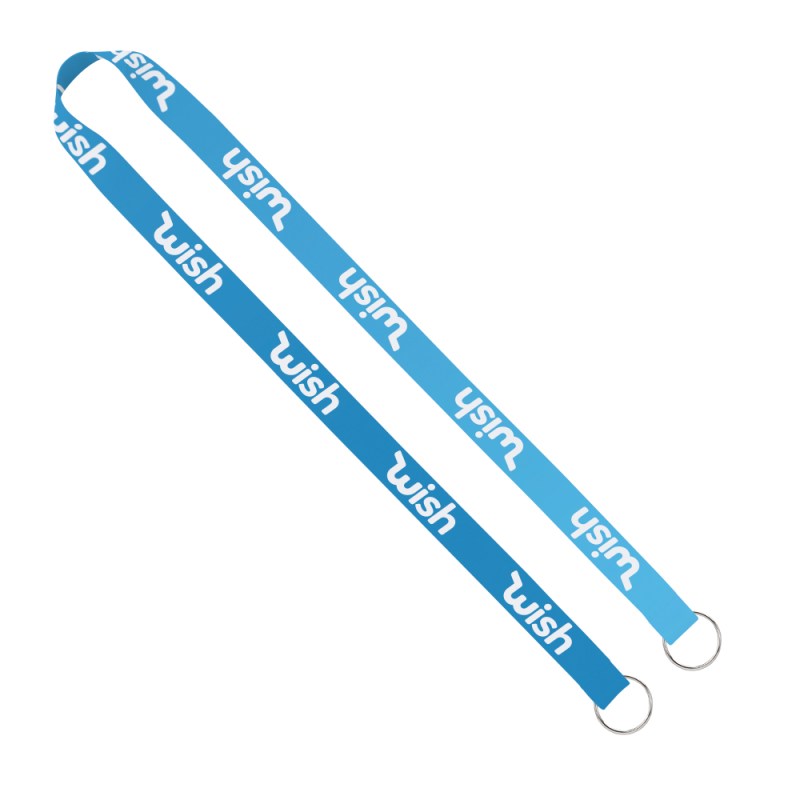 IMPORT Rush 3/4" Dye-Sublimated Double-Ended Lanyard with Dual Sewn Silver Metal Split-Ring 1 IMPORT Rush 3/4" Dye-Sublimated Double-Ended Lanyard with Dual Sewn Silver Metal Split-Ring 1