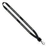 1/2" Smooth Nylon Lanyard with Plastic Clamshell & Swivel Snap Hook 1 1/2" Smooth Nylon Lanyard with Plastic Clamshell & Swivel Snap Hook 1
