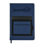 Multi Pocket Notebook - Navy Blue Laser Engraving Multi Pocket Notebook - Navy Blue Laser Engraving