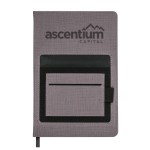 Multi Pocket Notebook - Gray Laser Engraving Multi Pocket Notebook - Gray Laser Engraving