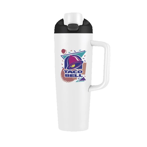 Monticello 30 oz Vacuum Mug w/Push up Lid 1