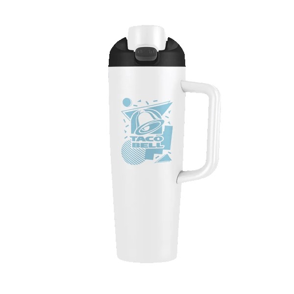 Monticello 30 oz Vacuum Mug w/Push up Lid 1