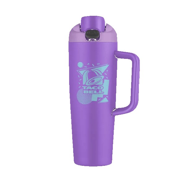 Monticello 30 oz Vacuum Mug w/Push up Lid 1