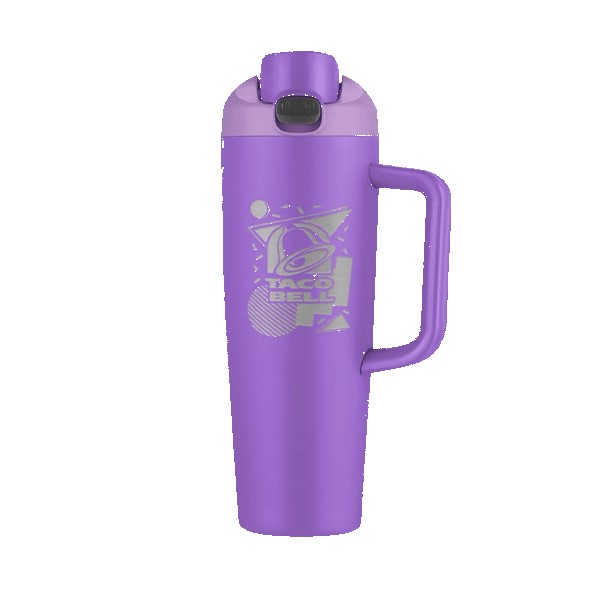 Monticello 30 oz Vacuum Mug w/Push up Lid 1