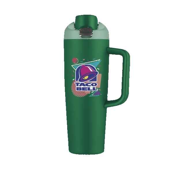 Monticello 30 oz Vacuum Mug w/Push up Lid 1