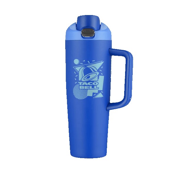 Monticello 30 oz Vacuum Mug w/Push up Lid 1