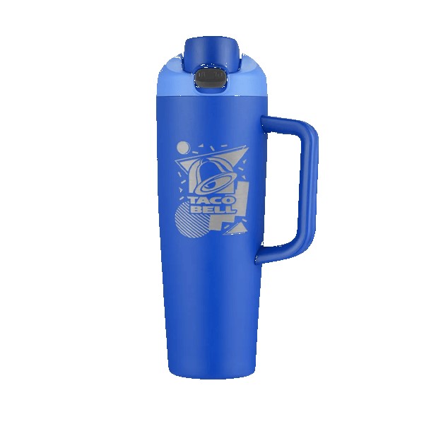 Monticello 30 oz Vacuum Mug w/Push up Lid 1