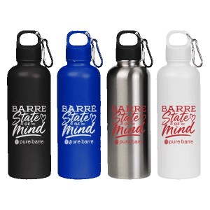 Hydraclasp 25 oz Single Wall Stainless Steel Water Bottle with Carabiner 1 Hydraclasp 25 oz Single Wall Stainless Steel Water Bottle with Carabiner 1