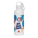 Hydraclasp 25 oz Single Wall Stainless Steel Water Bottle with Carabiner - WB26803-WH-SPECFW Hydraclasp 25 oz Single Wall Stainless Steel Water Bottle with Carabiner - WB26803-WH-SPECFW