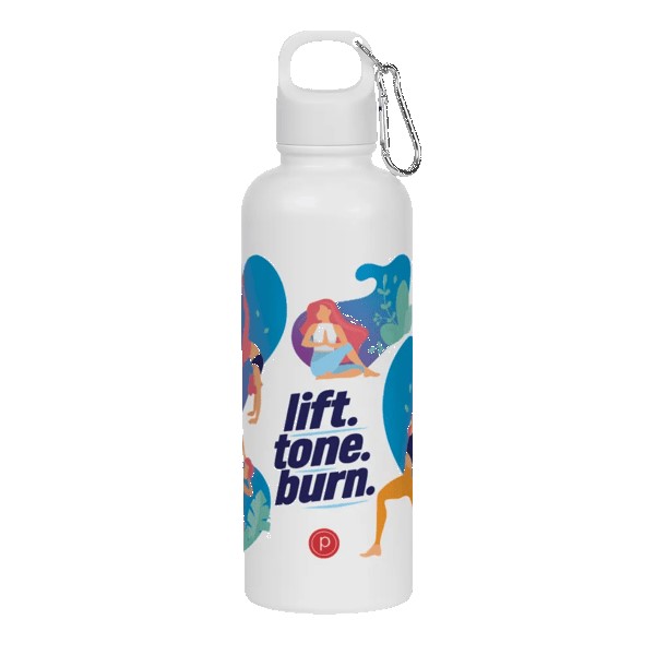 Hydraclasp 25 oz Single Wall Stainless Steel Water Bottle with Carabiner 1