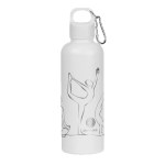 Hydraclasp 25 oz Single Wall Stainless Steel Water Bottle with Carabiner - WB26803-WH-CHFW Hydraclasp 25 oz Single Wall Stainless Steel Water Bottle with Carabiner - WB26803-WH-CHFW