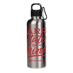 Hydraclasp 25 oz Single Wall Stainless Steel Water Bottle with Carabiner - WB26803-SL-SPW Hydraclasp 25 oz Single Wall Stainless Steel Water Bottle with Carabiner - WB26803-SL-SPW