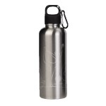 Hydraclasp 25 oz Single Wall Stainless Steel Water Bottle with Carabiner - WB26803-SL-CHFW Hydraclasp 25 oz Single Wall Stainless Steel Water Bottle with Carabiner - WB26803-SL-CHFW