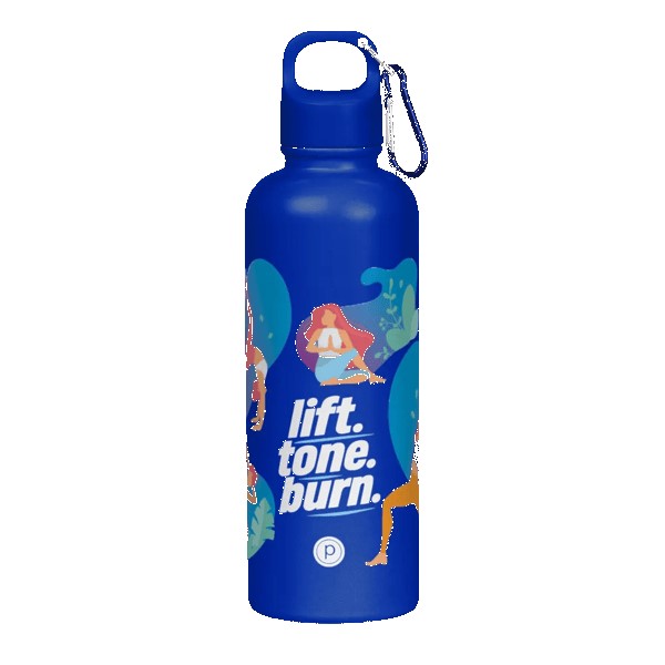 Hydraclasp 25 oz Single Wall Stainless Steel Water Bottle with Carabiner 1