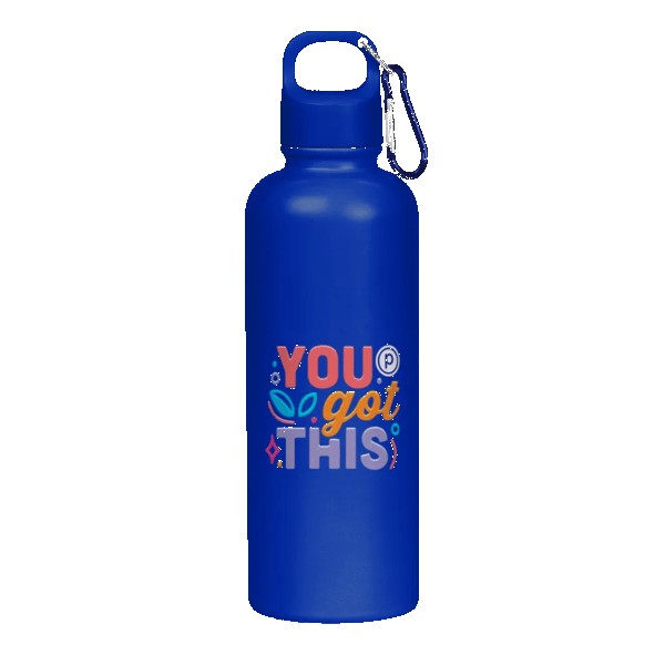 Hydraclasp 25 oz Single Wall Stainless Steel Water Bottle with Carabiner 1