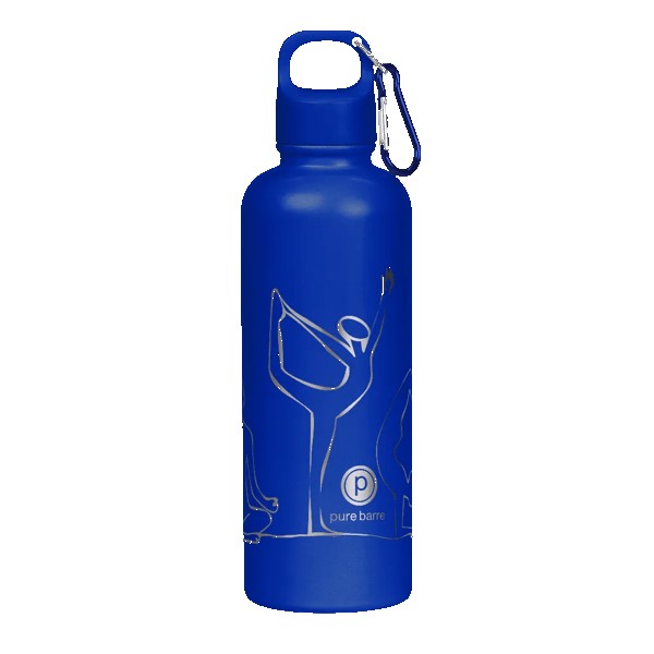 Hydraclasp 25 oz Single Wall Stainless Steel Water Bottle with Carabiner 1