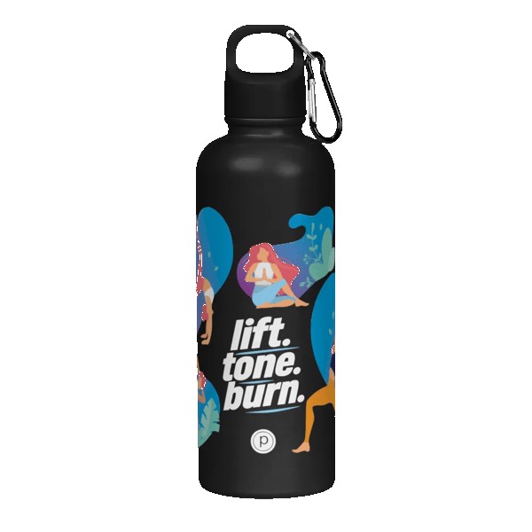 Hydraclasp 25 oz Single Wall Stainless Steel Water Bottle with Carabiner 1