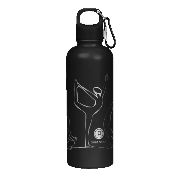 Hydraclasp 25 oz Single Wall Stainless Steel Water Bottle with Carabiner 1