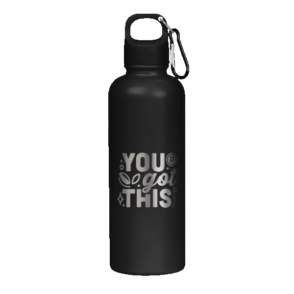 Hydraclasp 25 oz Single Wall Stainless Steel Water Bottle with Carabiner 1