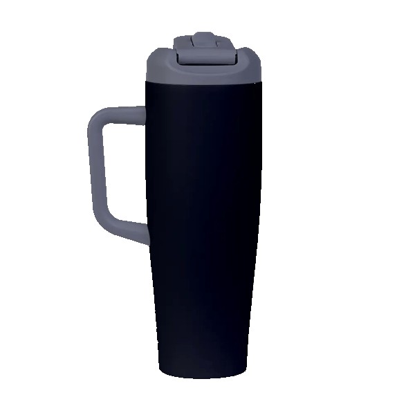 FlipSwitch 40 oz Recycled Stainless Steel Tumbler with Handle 1