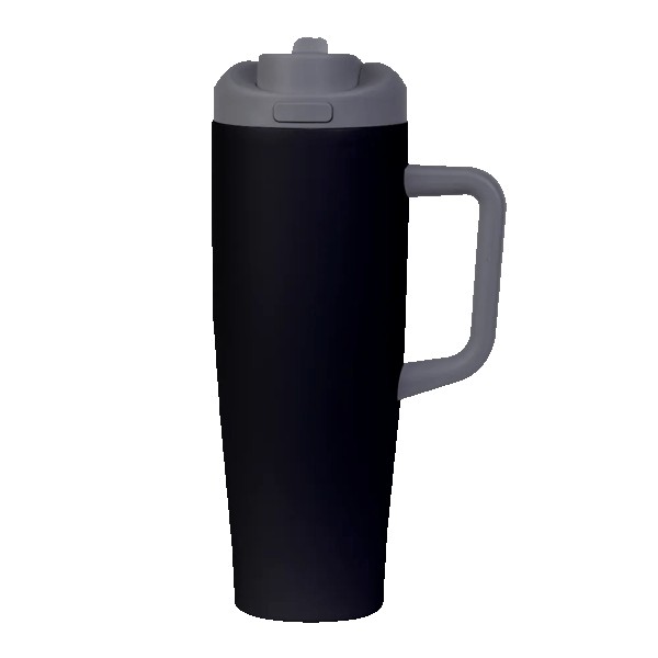 FlipSwitch 40 oz Recycled Stainless Steel Tumbler with Handle 1