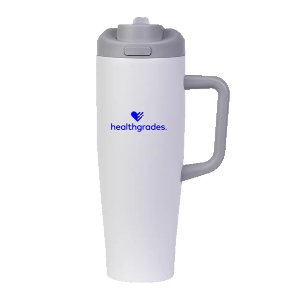 FlipSwitch 40 oz Recycled Stainless Steel Tumbler with Handle 1