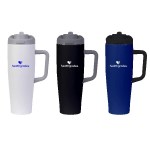 FlipSwitch 40 oz Recycled Stainless Steel Tumbler with Handle 1 FlipSwitch 40 oz Recycled Stainless Steel Tumbler with Handle 1