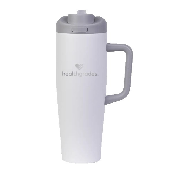 FlipSwitch 40 oz Recycled Stainless Steel Tumbler with Handle 1