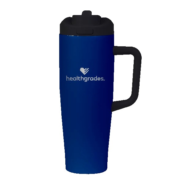 FlipSwitch 40 oz Recycled Stainless Steel Tumbler with Handle 1