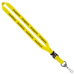 3/4" Polyester Lanyard with Slide Buckle Release & Swivel Snap Hook - Blank 3/4" Polyester Lanyard with Slide Buckle Release & Swivel Snap Hook - Blank