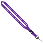 3/4" Polyester Lanyard with Slide Buckle Release & Swivel Snap Hook 17 3/4" Polyester Lanyard with Slide Buckle Release & Swivel Snap Hook 17