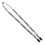5/8" Double-Ended Polyester Shoelace Lanyard with Metal Crimp and Metal Bulldog Clip 11 5/8" Double-Ended Polyester Shoelace Lanyard with Metal Crimp and Metal Bulldog Clip 11