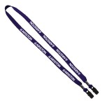 5/8" Double-Ended Polyester Shoelace Lanyard with Metal Crimp and Metal Bulldog Clip 14 5/8" Double-Ended Polyester Shoelace Lanyard with Metal Crimp and Metal Bulldog Clip 14