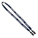 5/8" Double-Ended Polyester Shoelace Lanyard with Metal Crimp and Metal Bulldog Clip 15 5/8" Double-Ended Polyester Shoelace Lanyard with Metal Crimp and Metal Bulldog Clip 15