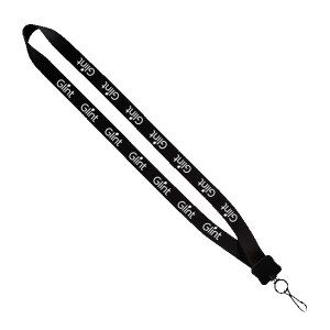 3/4" Smooth Nylon Lanyard with Plastic Clamshell, O-Ring & Metal Swivel Sna 1 3/4" Smooth Nylon Lanyard with Plastic Clamshell, O-Ring & Metal Swivel Sna 1