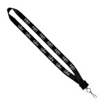 3/4" Smooth Nylon Lanyard with Plastic Clamshell, O-Ring & Metal Swivel Sna 1 3/4" Smooth Nylon Lanyard with Plastic Clamshell, O-Ring & Metal Swivel Sna 1