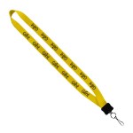 3/4" Smooth Nylon Lanyard with Plastic Clamshell, O-Ring & Metal Swivel Sna - Blank 3/4" Smooth Nylon Lanyard with Plastic Clamshell, O-Ring & Metal Swivel Sna - Blank