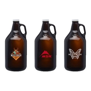 Homebrew 64 oz. Amber Glass Growler 1 Homebrew 64 oz. Amber Glass Growler 1