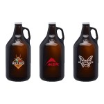 Homebrew 64 oz. Amber Glass Growler 1 Homebrew 64 oz. Amber Glass Growler 1