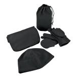 Import Nice-N-Cozy Fleece Gift Set - Black Blank Import Nice-N-Cozy Fleece Gift Set - Black Blank