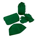 Import Nice-N-Cozy Fleece Gift Set - Green Blank Import Nice-N-Cozy Fleece Gift Set - Green Blank