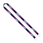 IMPORT Rush 5/8" Dye-Sublimated 2-Ended Lanyard with Dual Sewn Silver Metal Split-Ring 1 IMPORT Rush 5/8" Dye-Sublimated 2-Ended Lanyard with Dual Sewn Silver Metal Split-Ring 1
